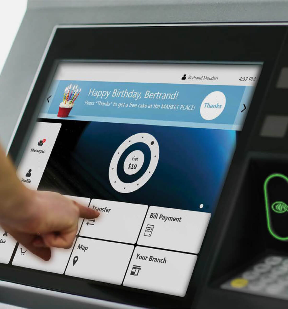 Personalized ATM customer experience